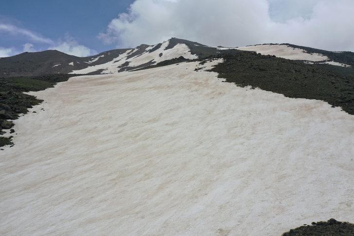 Süphan Dağı'nın eteklerinde yaz, zirvesinde "kara kış" hakim G2