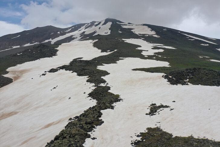 Süphan Dağı'nın eteklerinde yaz, zirvesinde "kara kış" hakim G4