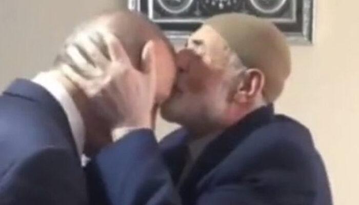 Cumhurbaşkanı Erdoğan'dan elini öpmek isteyen yaşlı adama: Alnımdan öp!