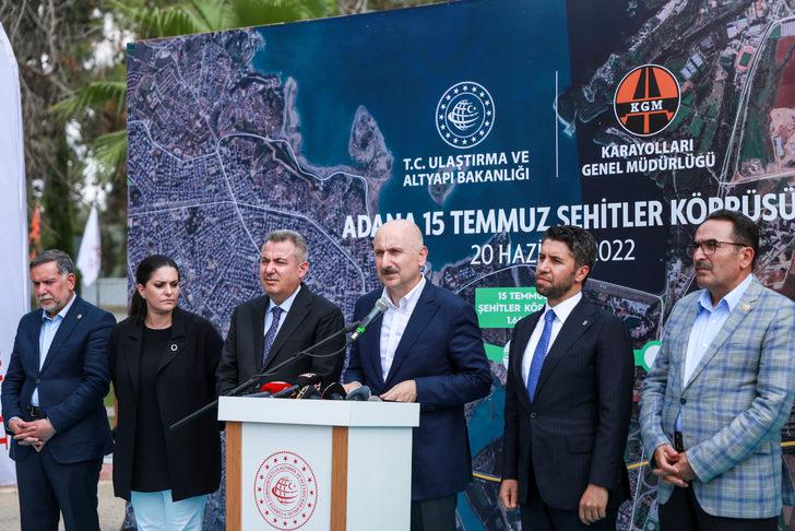 Bakan Karaismailoğlu: "Adana 15 Temmuz Şehitler Köprüsü 2023'te açılacak" G3