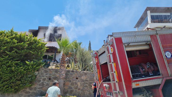 Bodrum'da söndürülmeyen mumdan çıkan yangın evde hasara yol açtı G2