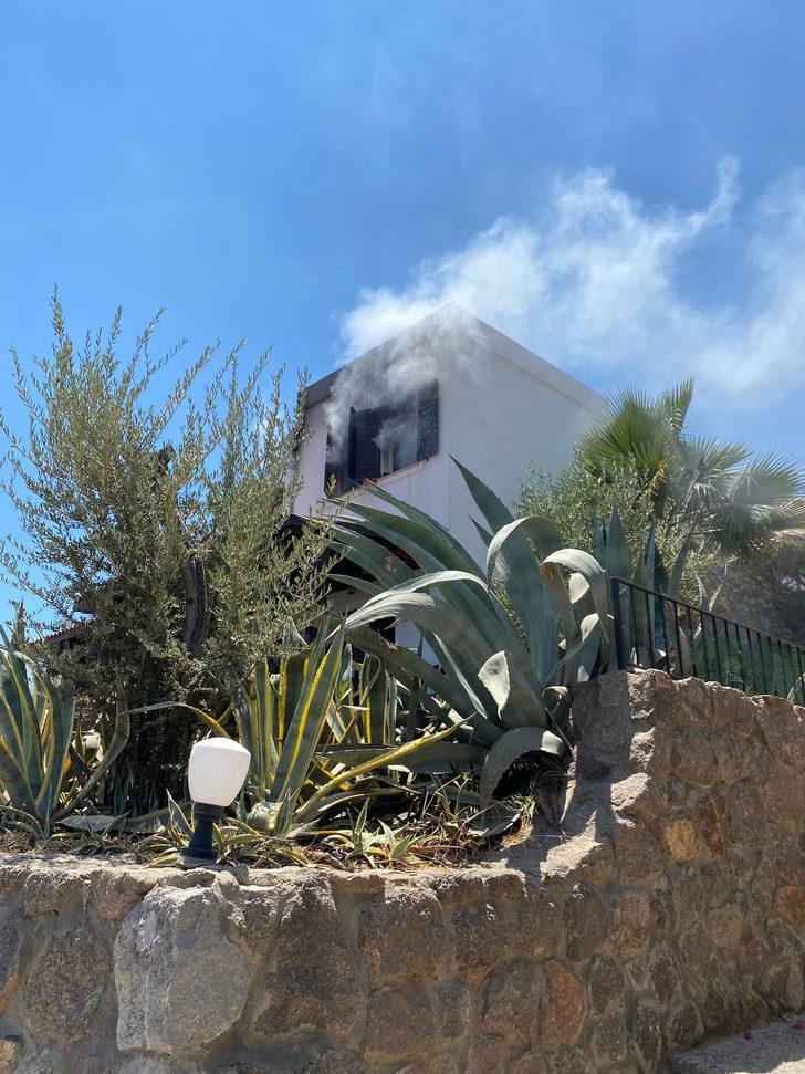 Bodrum'da söndürülmeyen mumdan çıkan yangın evde hasara yol açtı G4