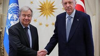 Son dakika: Cumhurbaşkanı Erdoğan'dan, BM Genel Sekreteri Guterres ile kritik görüşme