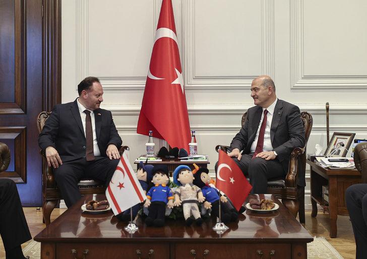 İçişleri Bakanı Soylu, KKTC İçişleri Bakanı Öztürkler ile bir araya geldi G4