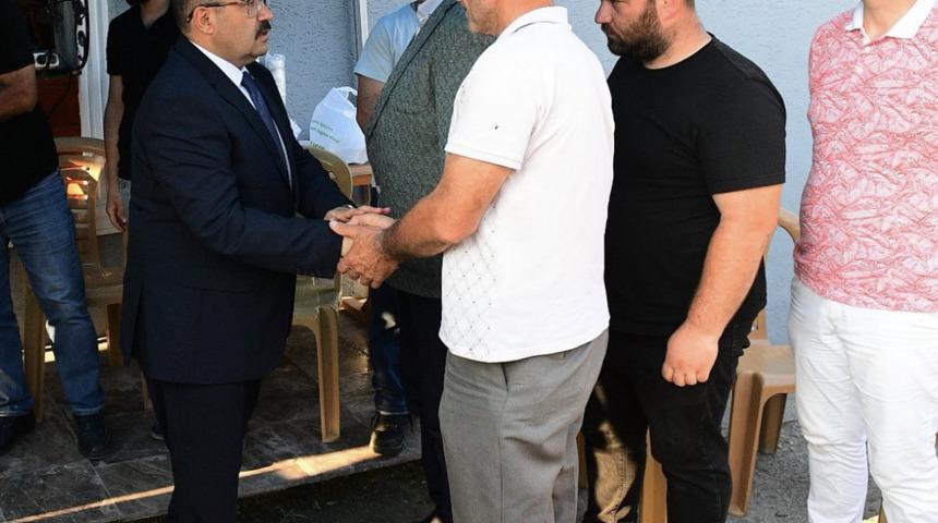 Trafik kazasında ölen askerin ailesine taziye ziyareti