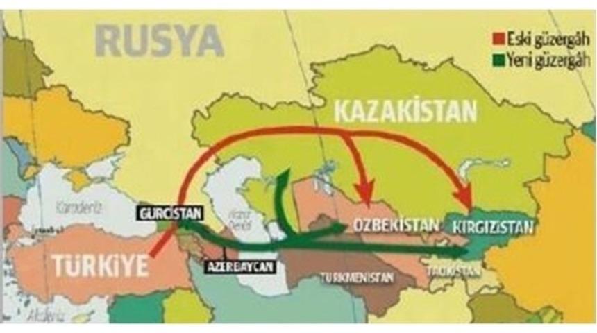 Türkiye’ye ait TIR’lar Azerbaycan üzerinden gidecek