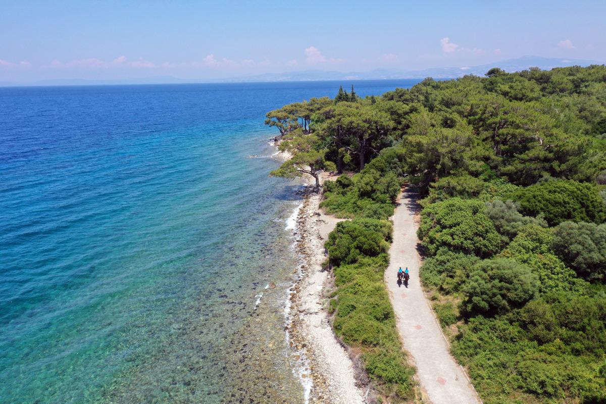 Dilek Yarımadası Milli Parkı'nda g&uuml;venliği atlı jandarma ekipleri sağlıyor