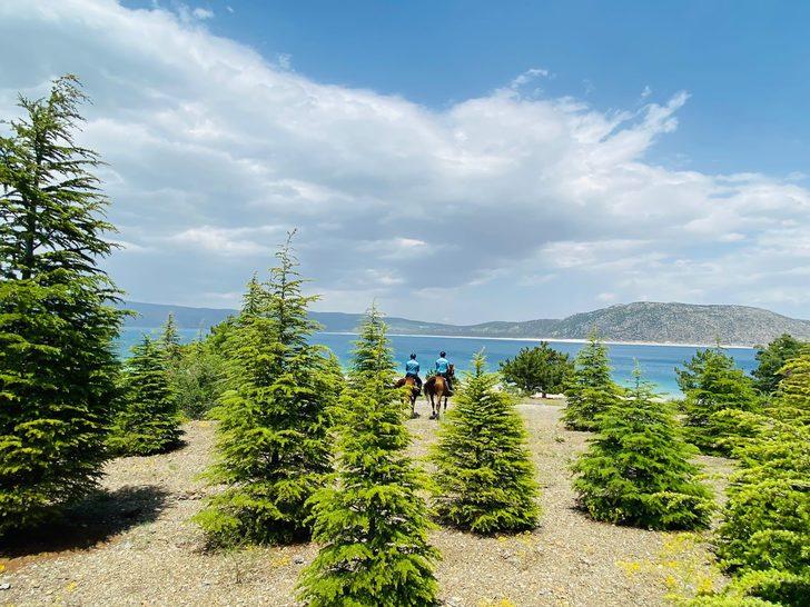 Salda Gölü çevresinde Atlı Jandarma Timi devriyeye başladı G2