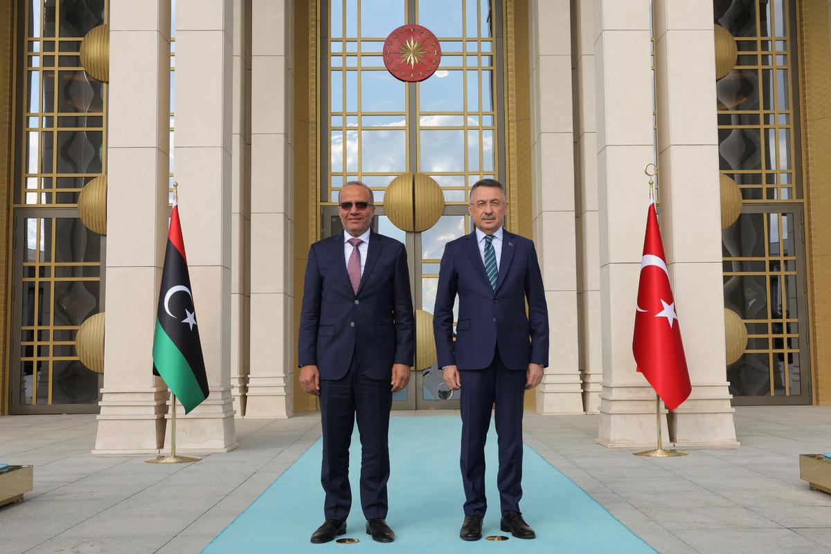 Cumhurbaşkanı Yardımcısı Oktay, Libya Başkanlık Konseyi Başkan Yardımcısı Lafi'yi kabul etti