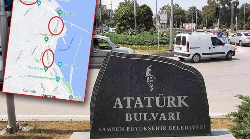 Google'ın hatası Samsun'u karıştırmıştı! O caddenin adı yeniden güncellendi