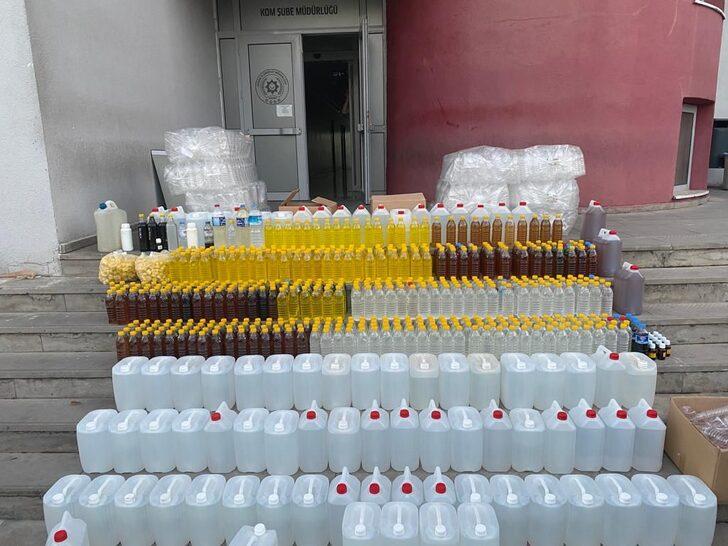 Adana'da 275 litre sahte içki ve 685 litre etil alkol ele geçirildi G3