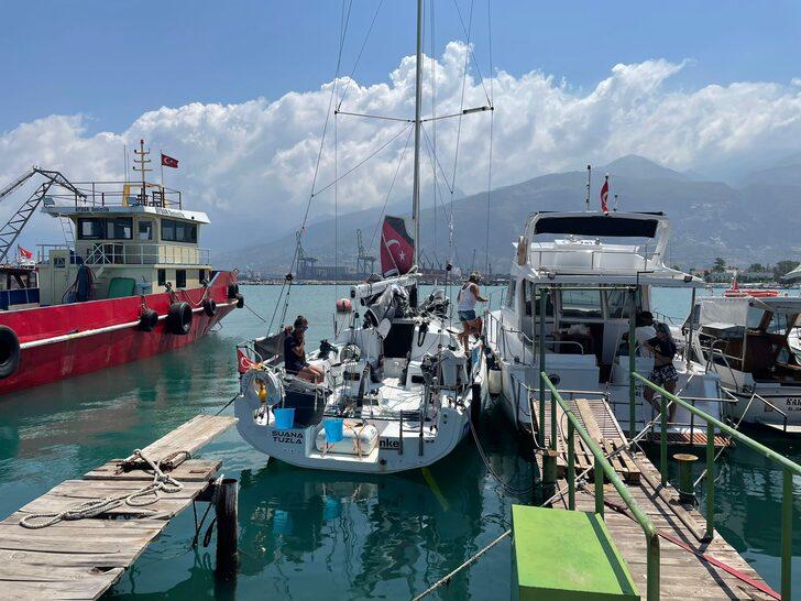 İki yelken sporcusu, rüzgar gücüyle Artvin'den Hatay'a geldi G2