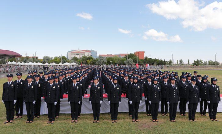 Aksaray'da polis adayları mezuniyet sevinci yaşadı G1