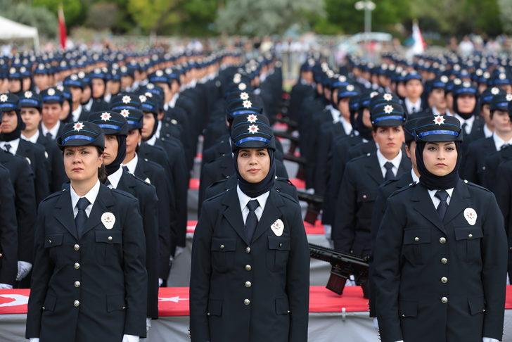 Aksaray'da polis adayları mezuniyet sevinci yaşadı G2