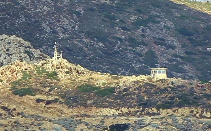 Bodrum'a 8 km uzaklıktaki Keçi Adası'nda Yunan provokasyonu! Adadaki askerler ve yerleştirilen ağır silahlar görüntülendi G3