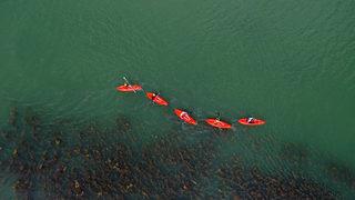 Muş'ta üniversite öğrencileri kano heyecanı yaşadı