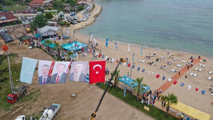 Kocaeli'de Seyrek Plajı'na mavi bayrak asıldı G3