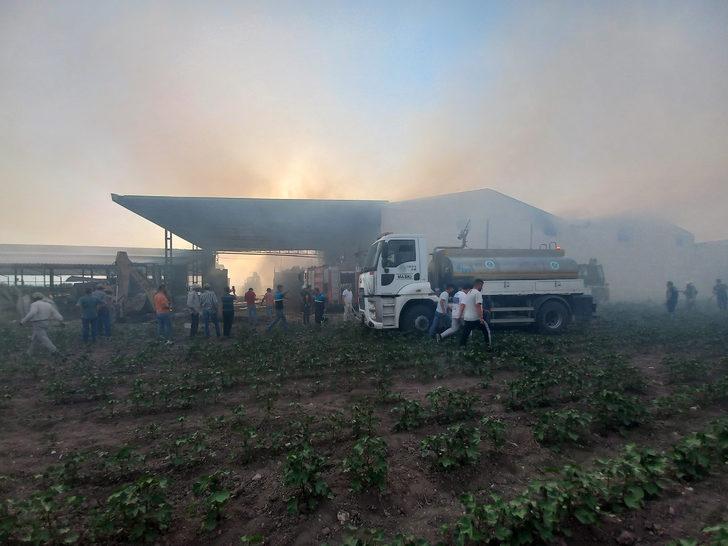Manisa'da tarım işletmesindeki yangın söndürüldü G4