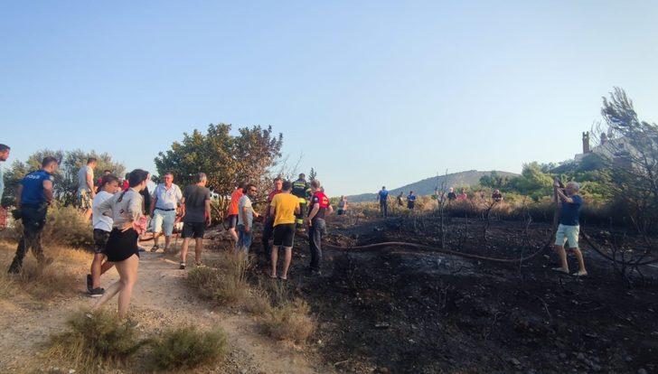 Datça'da otluk alanda çıkan yangın söndürüldü G1