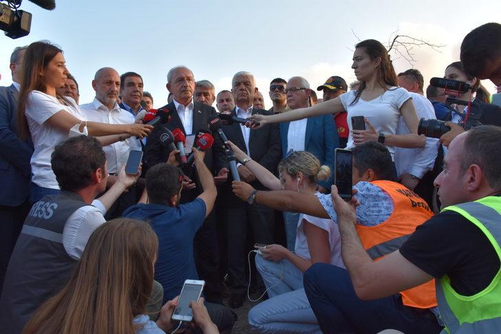 Kılıçdaroğlu, Marmaris'te yangın bölgesinde incelemelerde bulundu: G3