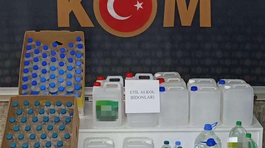 Trabzon'da sahte içki operasyonunda bir kişi gözaltına alındı