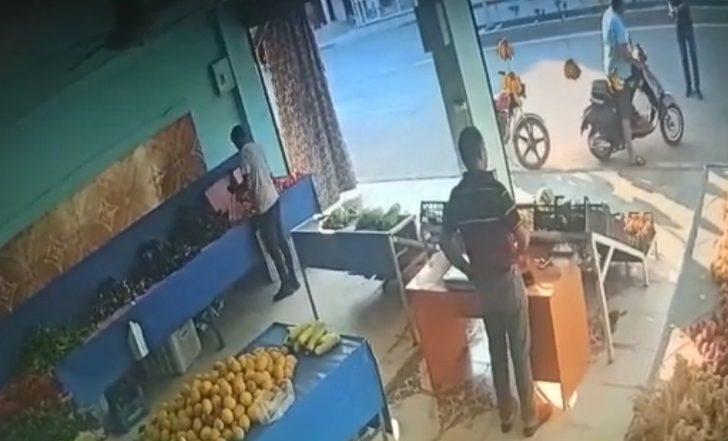 Mersin'de silahla yaralama güvenlik kamerasında G1