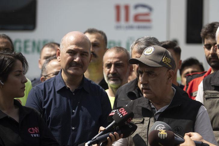 Bakanlar Kirişci ve Soylu, Marmaris'teki yangınla ilgili açıklama yaptı (1) G5