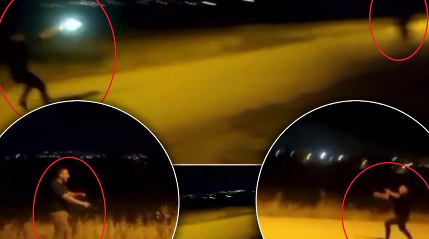 Sokak ortasında birbirlerine ateş ederek eğlendiler! Marifetmiş gibi sosyal medyada paylaştılar