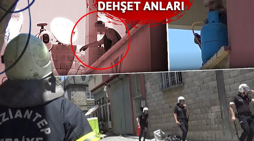 Haciz gelince çılgına döndü! Hem kendisini hem evi yakacaktı, saatler sonra ikna edildi