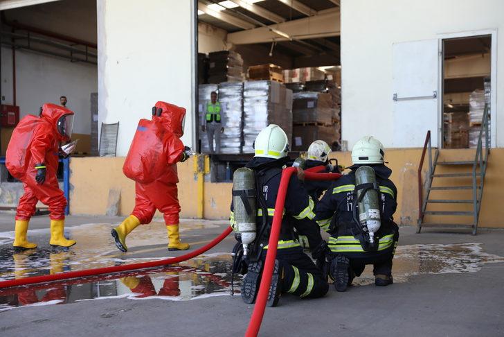 Fabrika yangını sonrası Diyarbakır OSB'de tatbikat G3