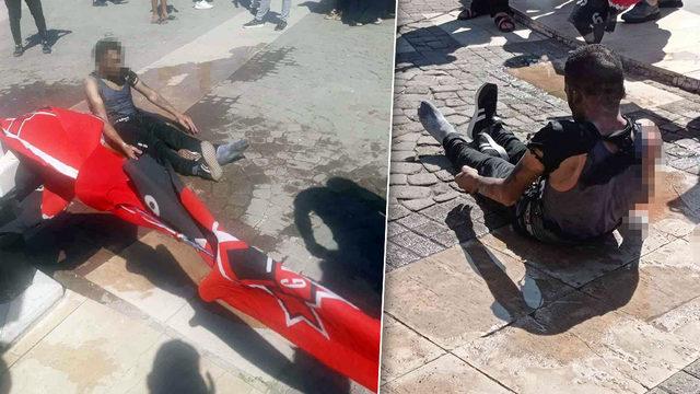 Gaziantep'te dehşet anları: Göz göre göre kendini yaktı! Dikkat çeken 'Gaziantepspor' detayı