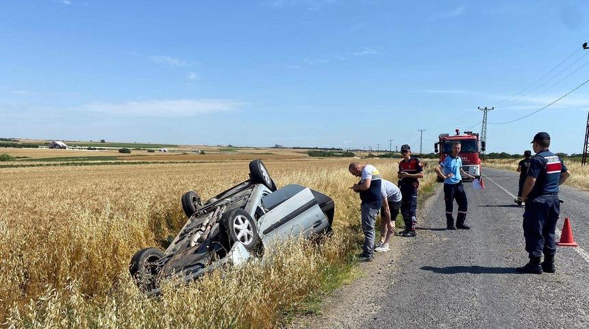Arı paniği kazaya neden oldu!