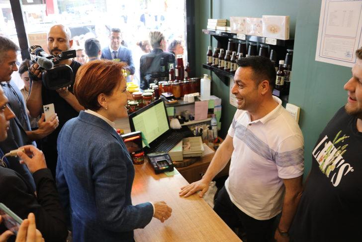 İYİ Parti Genel Başkanı Akşener'den Tekirdağ'da esnaf ziyareti G5