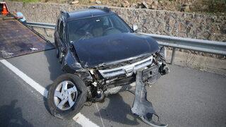 Ordu'da cipin bariyere çarptığı kazada 2 kişi yaralandı