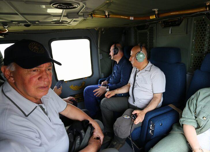 Bakan Kirişci ve Soylu yangın bölgesini havadan inceledi G1