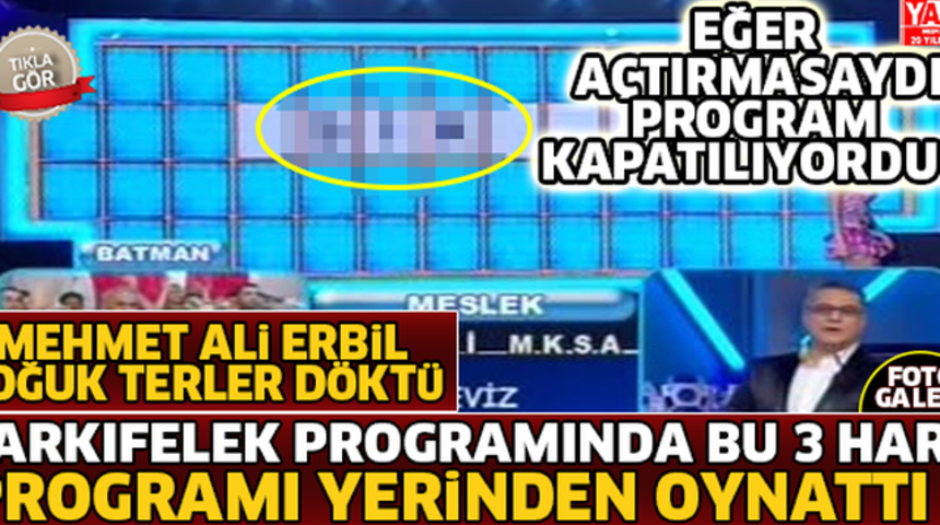 &Ccedil;arkıfelek Yayındanmı Kalktı Canlı Yayın Skandalı!