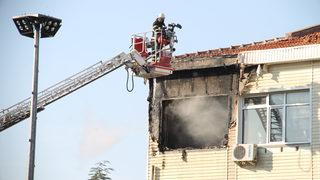 Çerkezköy Kaymakamlığının arşiv odasında çıkan yangın söndürüldü