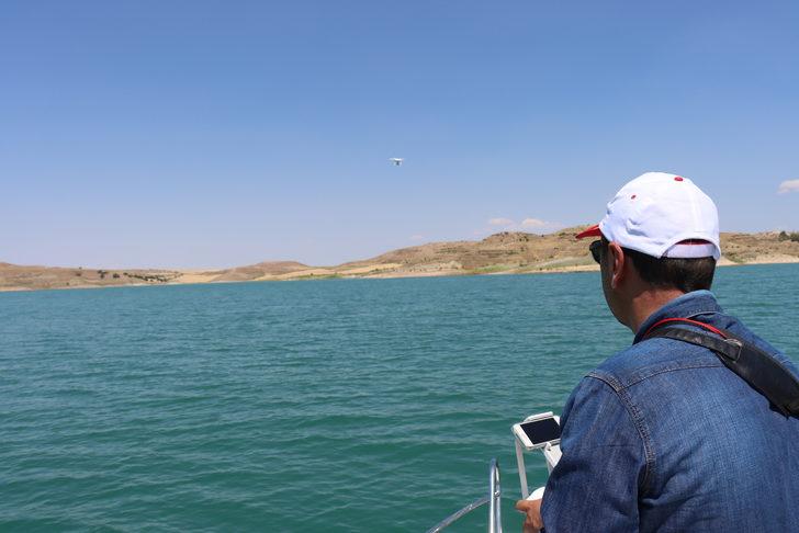 Atatürk Barajı göletinde av yasağı denetimleri dron yardımıyla yapılıyor G2