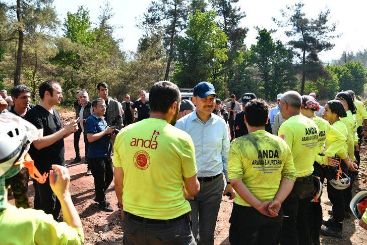Bakanlar Soylu ve Kirişci, Marmaris'teki yangınla ilgili açıklama yaptı (2) G2