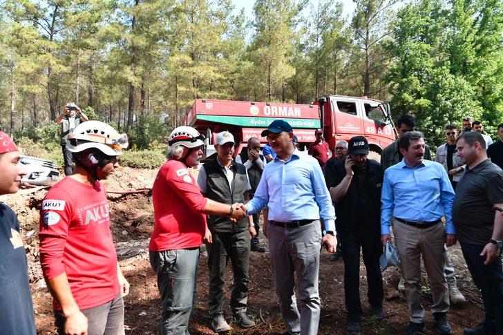 Bakanlar Soylu ve Kirişci, Marmaris'teki yangınla ilgili açıklama yaptı (2) G3