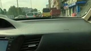 Direksiyon başında video çekiyordu, ortalığı birbirine kattı! Biz de korktuk ve içeri kaçmak zorunda kaldık