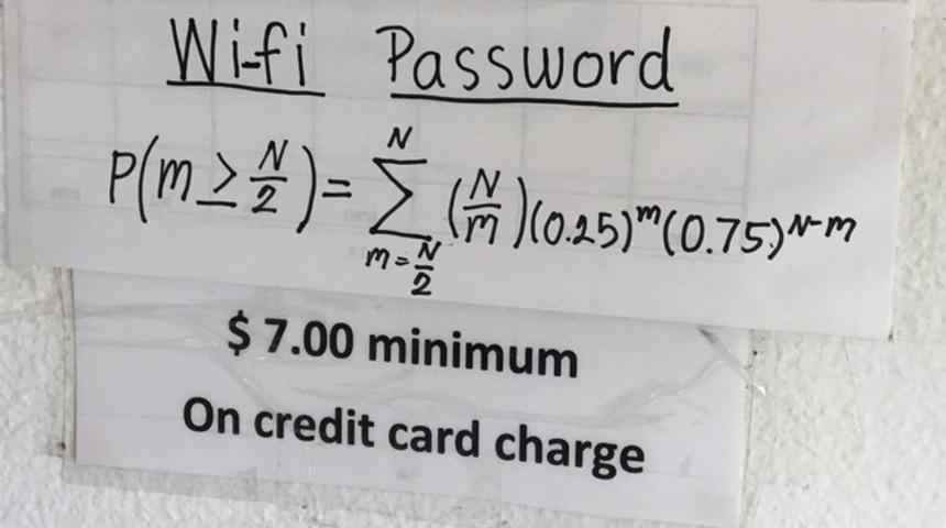 Bu restoranın internetinden sadece matematik dehaları yararlanabilir