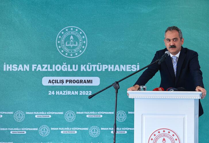 Milli Eğitim Bakanı Özer, İhsan Fazlıoğlu Kütüphanesi'nin açılışına katıldı: G2