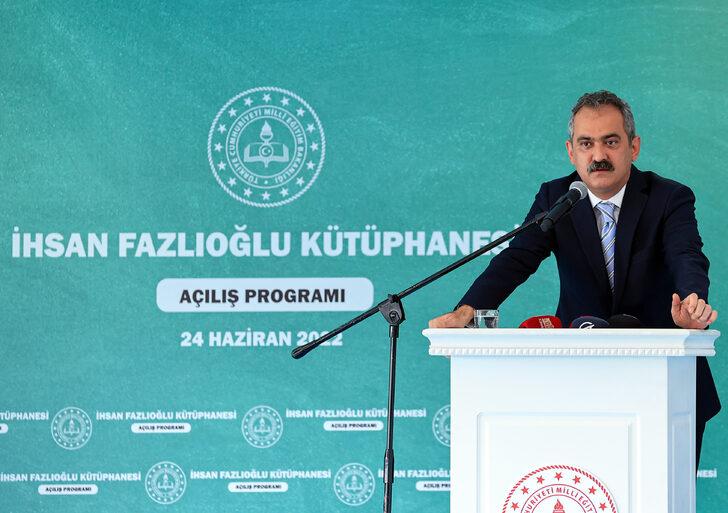 Milli Eğitim Bakanı Özer, İhsan Fazlıoğlu Kütüphanesi'nin açılışına katıldı: G4