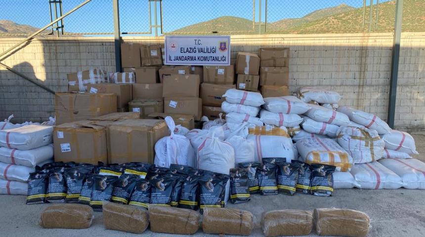 Elazığ'da 3,5 ton kaçak tütün ele geçirildi