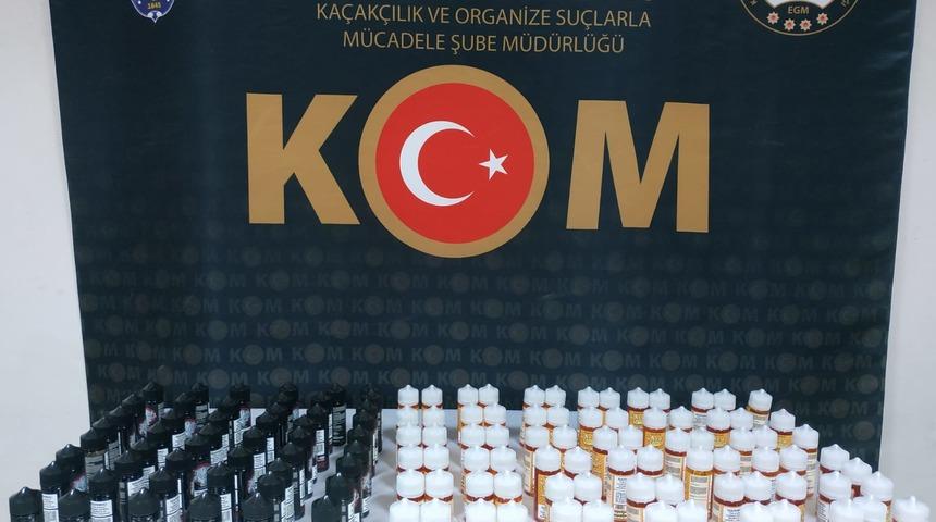 Edirne'de gümrük kaçağı 128 elektronik sigara likidi ele geçirildi