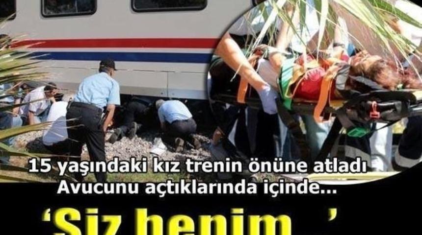 15 Yaşındaki Gen&ccedil; Kız Trenin Altına &Ouml;n&uuml;ne Atladı Elinde &Ccedil;ıkan Not ŞOK Etti!