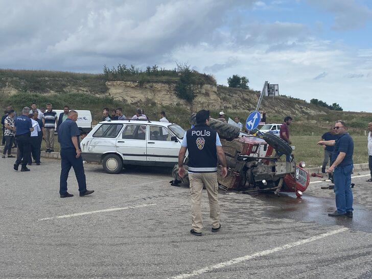 Sakarya'da otomobille çarpışan traktörün sürücüsü öldü G2