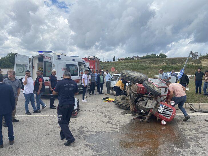 Sakarya'da otomobille çarpışan traktörün sürücüsü öldü G4