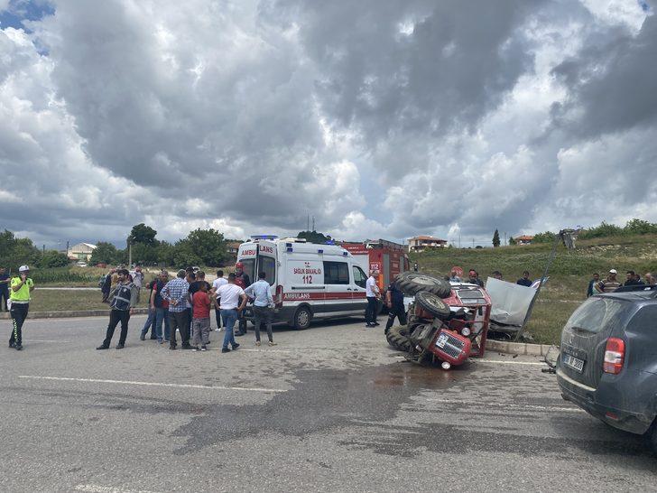 Sakarya'da otomobille çarpışan traktörün sürücüsü öldü G5